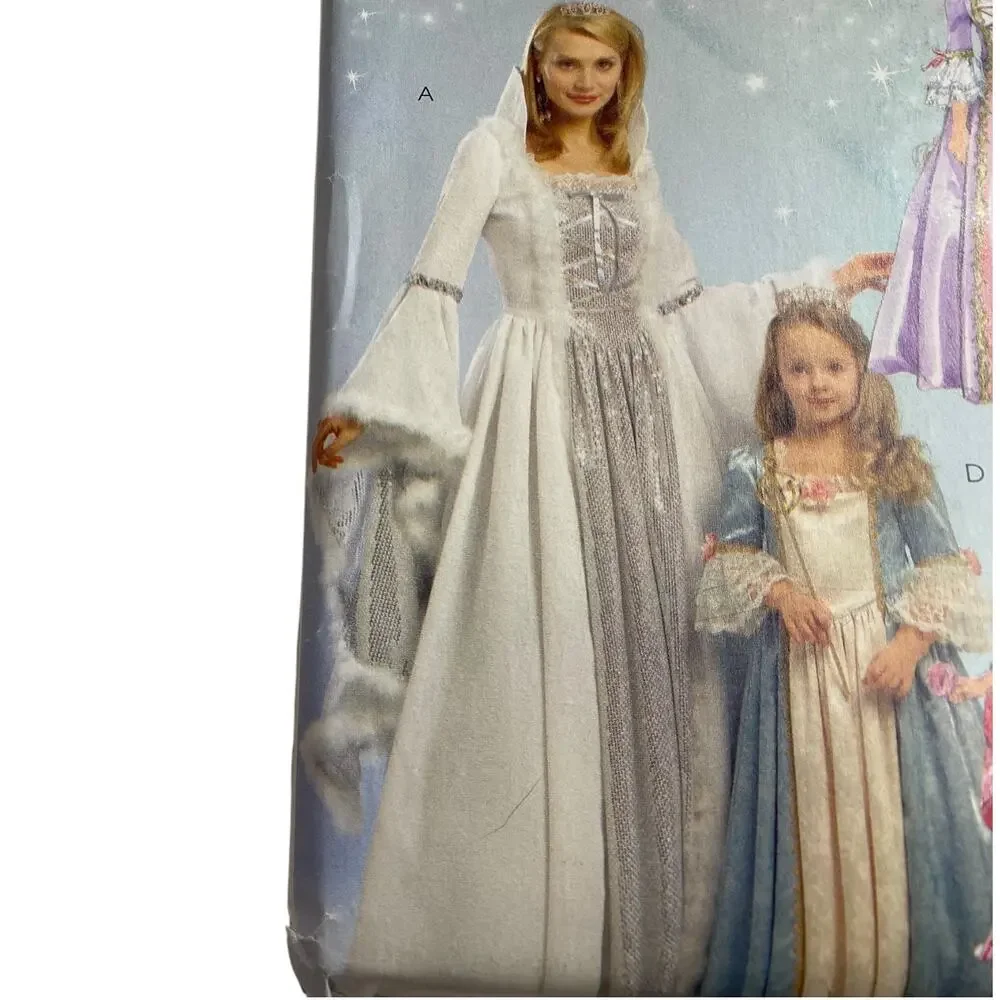 McCall's Adult Princess Costume MP363 Size 8 10 12 14 16 18 20 22 UNCUT Cosplay